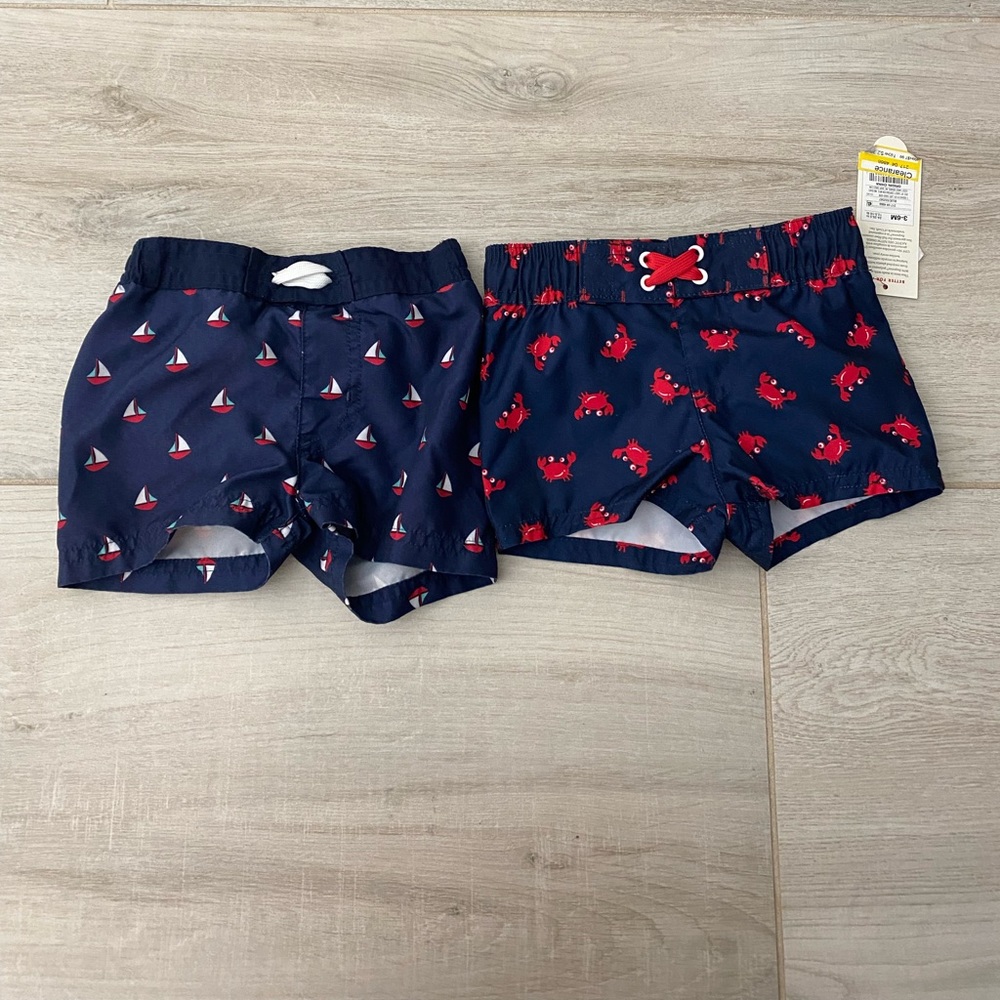 Cat & Jack boys swim trunks bundle for baby
